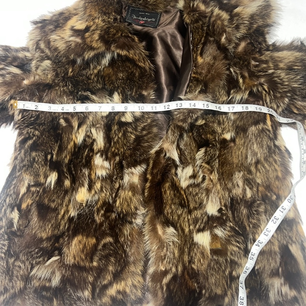 Genuine Fur Bomber Style Coat Size Small Medium Vintage Frankenberger’s - Picture 14 of 17
